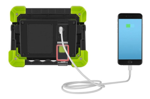 Mini Reflector Led Portátil Cargador Usb Y Batería | Lam-735 Color de la carcasa Verde Color de la luz Blanco neutro