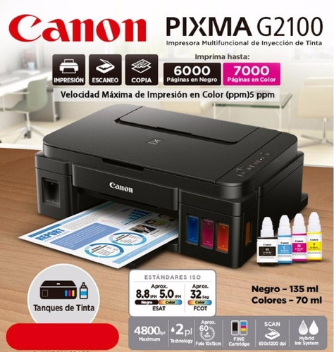 Canon G2100 Has Wifi? : Canon Pixma G2100 Driver Software Download Mp Driver Canon - En vez de tener tanques de tinta recargables colocados de forma lateral, la pixma g2100 está equipada con un sistema inteligente de tanques de tinta que ha sido integrado a la máquina selector de sistema wifi.