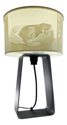 Lámpara Personalizada Pantalla 3 Fotografías 3d Base 20cm