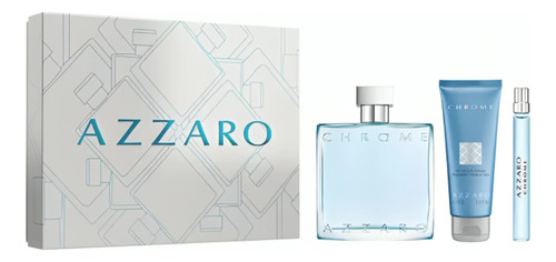 Azzaro Chrome Estu Edt 100ml+10ml+shampoo 75ml Silk Perfumes