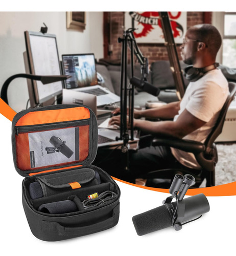 Funda De Micrófono Compatible Con Shure Sm7b/mv7/mv7x...