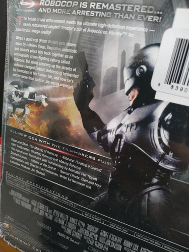 Imagen 3 de 5 de Robocop Blu-ray Steelbook Metalpak Unrated Director's Cut