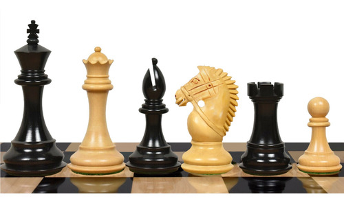 Ajedrez Piezas Madera Staunton Persia Ebony