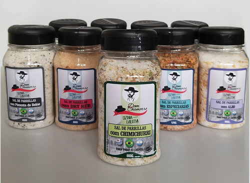 Kit Sal De Parrilla Chimichurri E Lemon Pepper Dom Chamorro