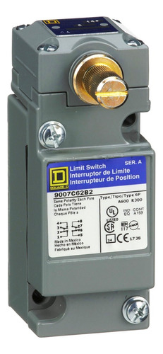 Interruptor De Límite, Cuerpo Compacto, Nema 4 Color Gris