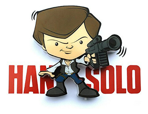 Lámpara De Pared 3d Han Solo Star Wars