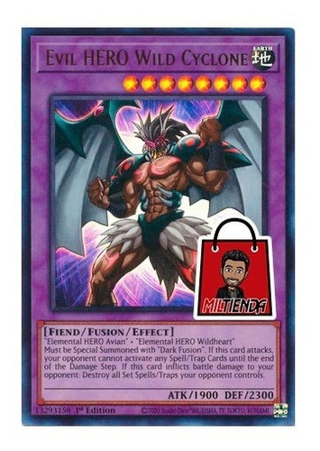 Evil Hero Wild Cyclone - Ultra - Miltienda - Yugioh Héroe