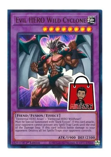 Evil Hero Wild Cyclone - Ultra - Miltienda - Yugioh Héroe