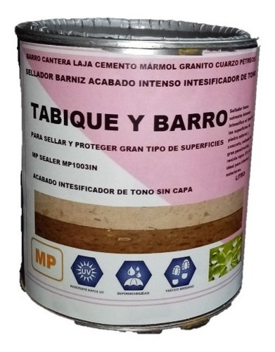 Sellador Intesifica Tono Marmol Cantera Ladrillo Gra.+pigmen