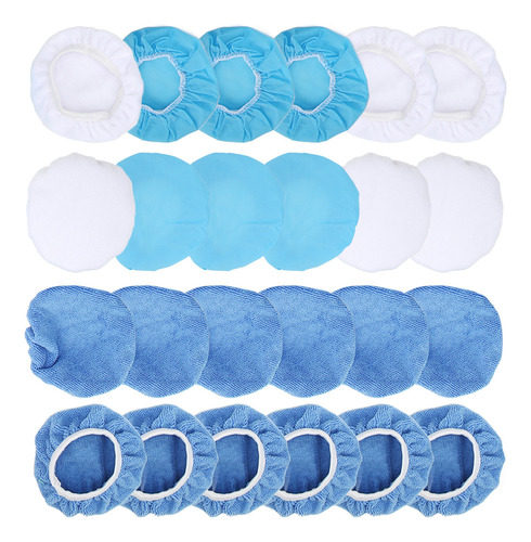 Juego De 24 Paquetes De Gorros Para Pulir, 6 Pulgadas/150 .