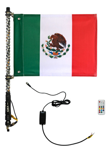 Antena De Led Rgb 60cm, Flexible, Dancing,control,rzr, Canam