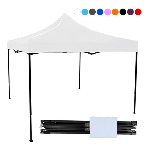 Toldo Negro Plegable 3x3 Reforzado Impermeable Retractil