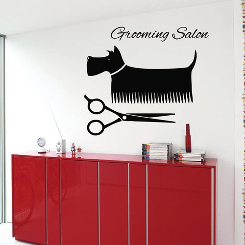 Vinilo Decorativo Grooming Salon Vinilandia