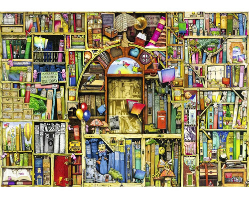 Rompecabezas Ravensburguer Biblioteca Bizzarra 1000 Piezas