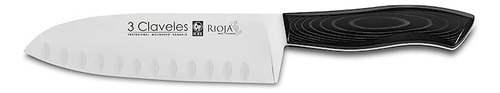 Cuchillo Santoku Alveolado Rioja 3 Claveles