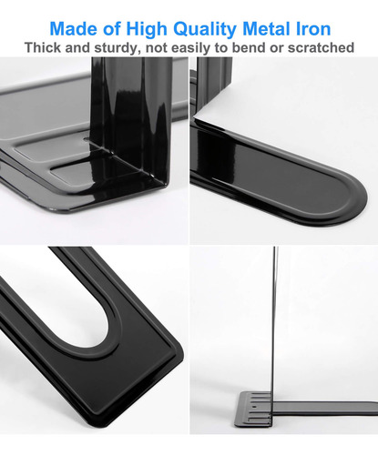 Set De 5pares De Soportes Para Libros Organizador De Estante