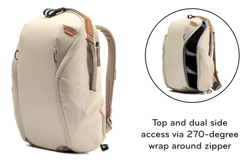 Peak Design Everyday Backpack Zip 15l Bone, Mochila De Mano