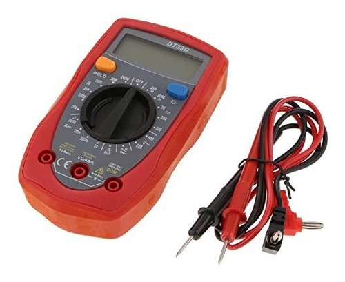 Imagen 2 de 9 de Multímetro Pro Tester Digital Con Buzzer Tension Dt33d