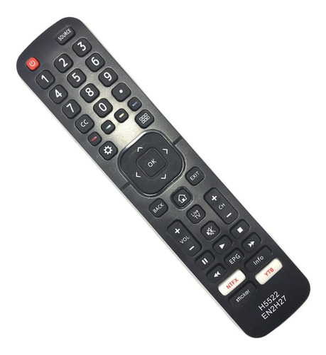 Imagen 1 de 2 de Control Remoto Smart Tv Led Noblex Hisense Philco En2h27