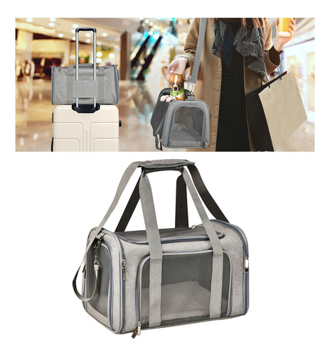 Bolsa De Transporte Gris Claro Un Gris Gris Claro Gris Claro