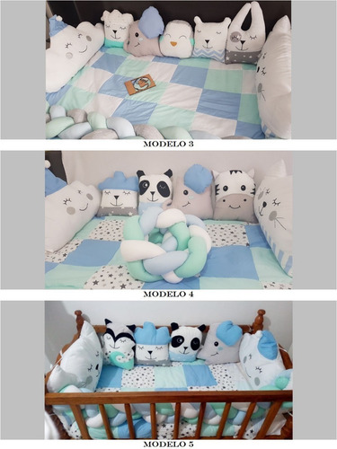 Chichoneras Set De Chicho Mas Acolchado Animalitos