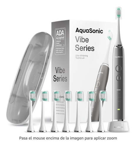 Aquasonic Vibe Series Ultra-whitening 8 Cabezales Inalambric