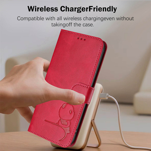 Funda Para Teléfono Inteligente Honor X9 X9a X9b X9c, Ranura Para Tarjetas Panda, Funda Tipo Cartera