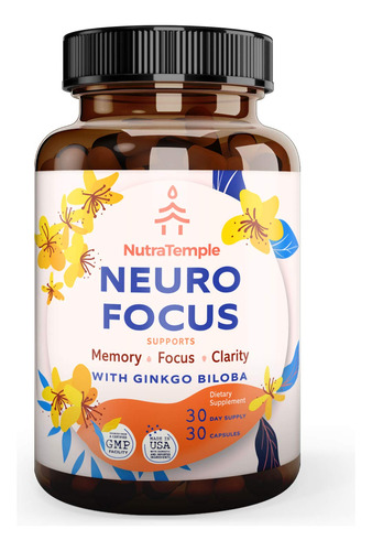 Brain Booster Suplemento Nootropics - Neuro Focus Para La Sa