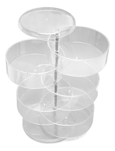 Joyería Giratoria De 5 Capas, Transparente, Rotación De 360
