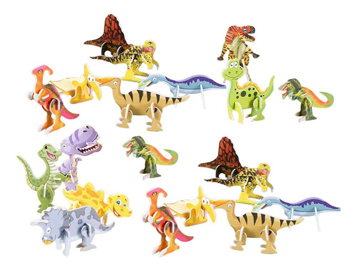 4 Set De Manualidades Para Armar Figuras 3d - 4 Piezas