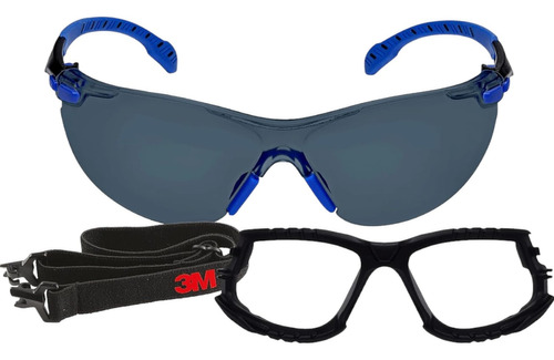 Gafas De Seguridad 3m  Lente Oscuro Deportivo Kit 3 Piezas