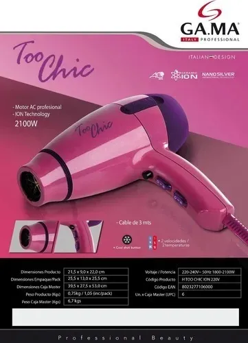 Secador de pelo discount gama too chic