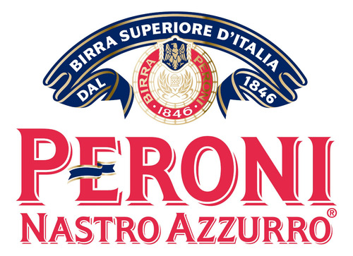 Cerveza Peroni Nastro Azzurro Origen Italia Porrón Pack X24