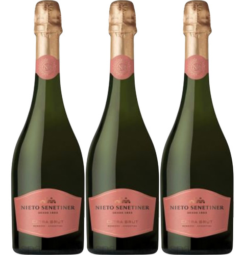 Champagne Nieto Senetiner Extra Brut 750ml X3-oferta Celler 