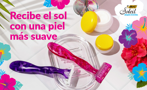 Rastrillo Para Mujer Bic Soleil Con Recortador Intimo 2 Pz