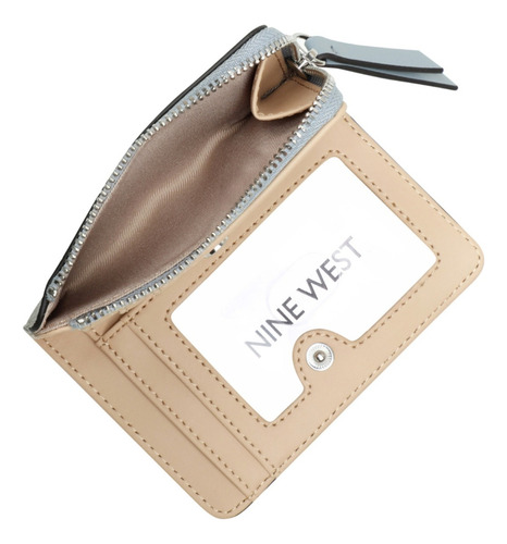 Tarjetero Para Mujer Nine West Beige Yg1403156 Diseño de la tela Gráfico