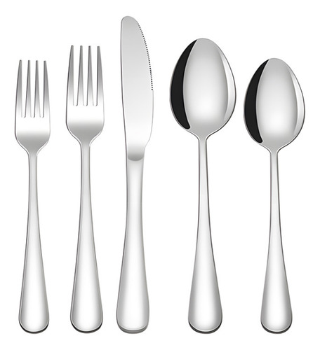 Conjunto De Talheres De 30 Peças, Talheres De Aço Inoxidável
