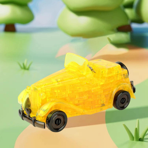 Rompecabezas 3d, Juguete Educativo Para Desarrollar Amarillo