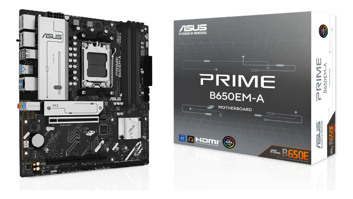 Motherboard Asus Prime B650em-a Chipset B650 Amd Am5 ! Negro