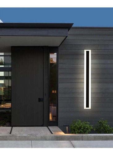 Luz Foco Aplique Para Pared Led Exterior Blanco Calido 80cm
