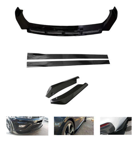 Kit Front Lip 3 Piezas + Lip Lateral 2mtros + Lip Trasero