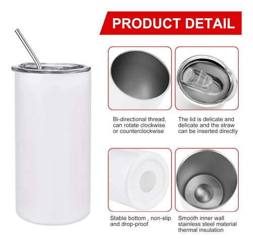 4 Tazas Para Sublimar Vaso Termo Sublimación 20oz 600ml Beige