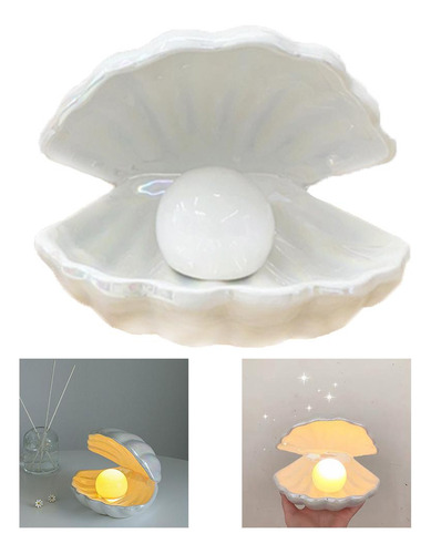 Lámpara De Concha Luz De Noche Led Luz De 140x150x165mm