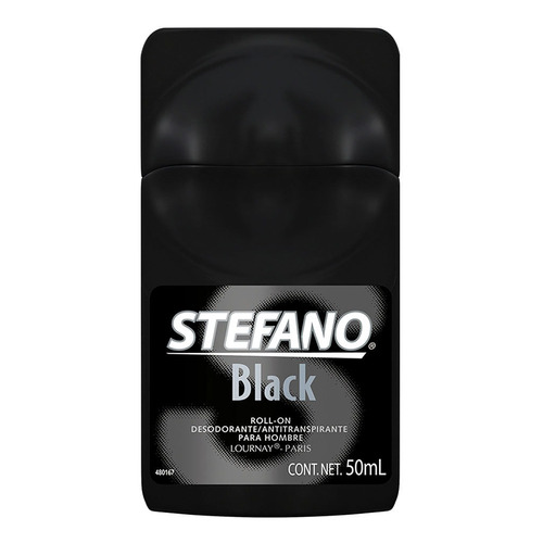 Imagen 1 de 2 de Desodorante roll on Stefano Black 50 ml