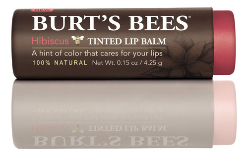 Balsamo Labial Bálsamo Labial Teñido Burt's Bees, Hibisco, 0