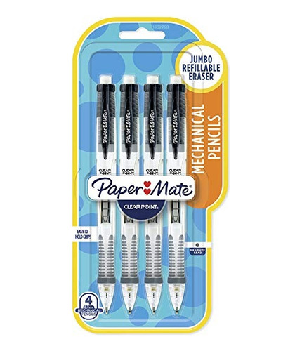 Paper Mate Lápiz Mecánico Clearpoint, 0,7 Mm, Negro Barril, 