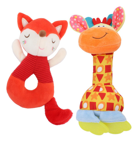2 Sonajeros Para Bebé, Sonajero Suave, Regalo De Ducha,