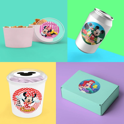 Etiquetas Para Botellas De Cumpleaños Adherible 50 Pz 8.5cm