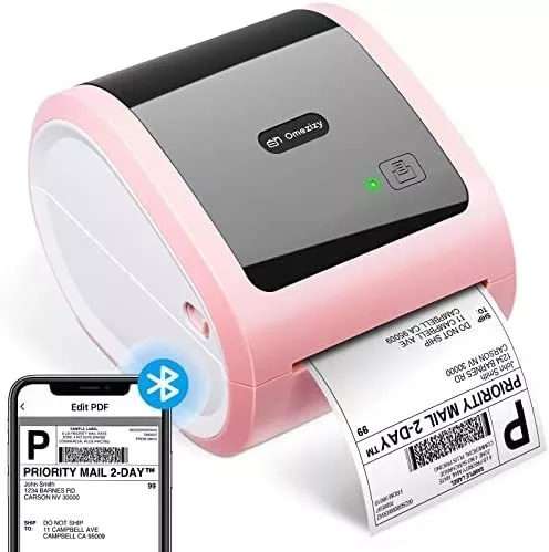 Impresora térmica de etiquetas Bluetooth, impresora de etiquetas de envío  para pequeñas empresas, impresora térmica de escritorio D520 BT, impresora