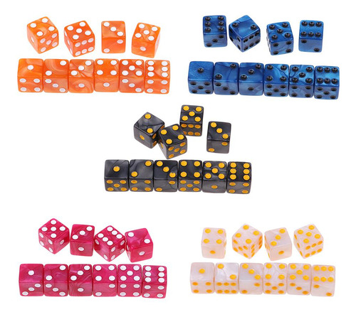 Dados Cuadrados De Acrílico
